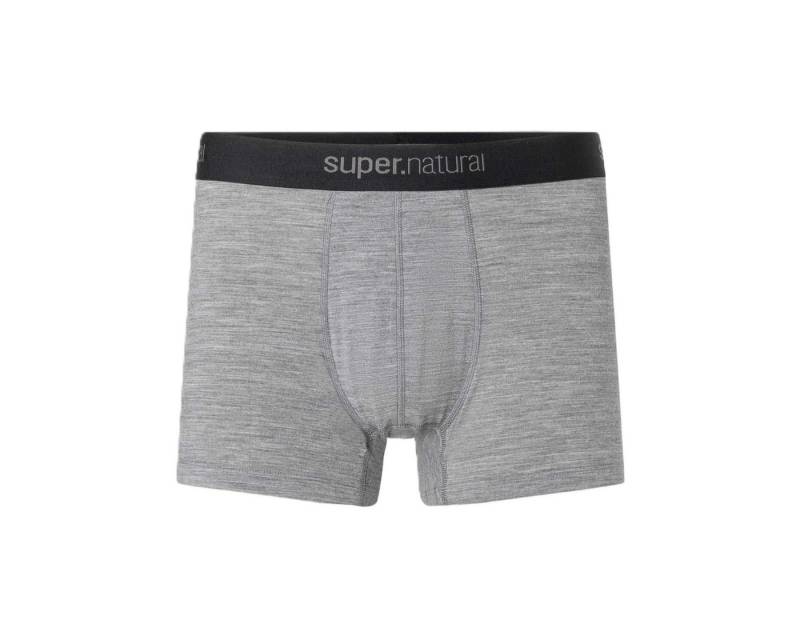SUPER.NATURAL Boxershorts Tundra 175 - Merinowolle - Unterwäsche grau melange Herren - 1 Stück von SUPER.NATURAL