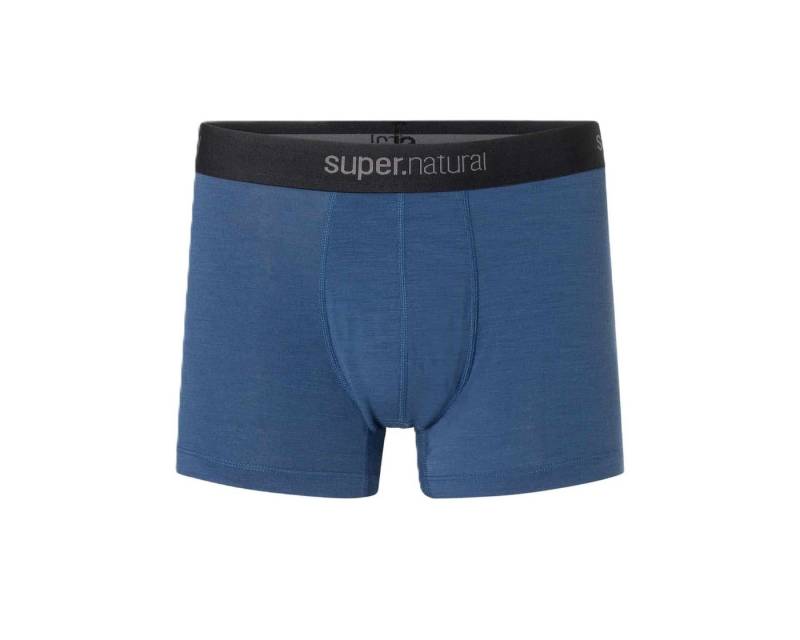 SUPER.NATURAL Boxershorts Tundra 175 - Merinowolle - Unterwäsche oceanblau Herren - 1 Stück von SUPER.NATURAL