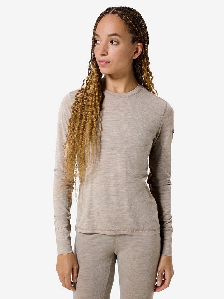 SUPER.NATURAL Funktionsshirt für Damen, Merino W TUNDRA175 LS atmungsaktiver Merino-Materialmix von SUPER.NATURAL