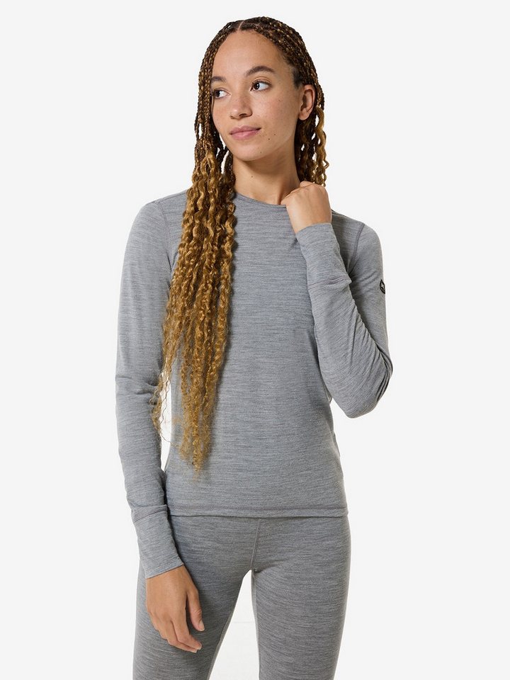 SUPER.NATURAL Funktionsshirt Merino Longsleeve W TUNDRA175 LS funktioneller Merino-Materialmix von SUPER.NATURAL