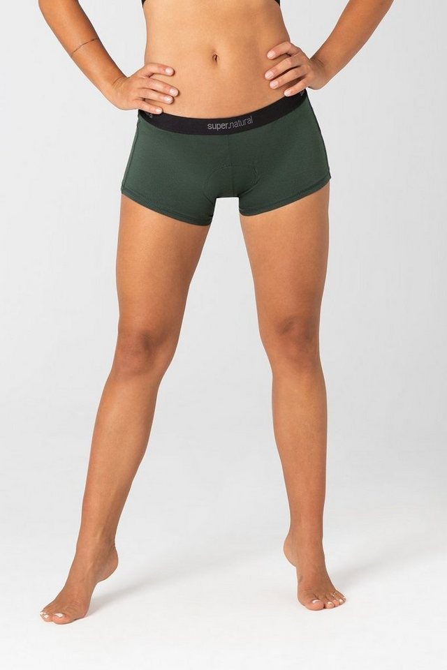 SUPER.NATURAL Funktionsslip Merino Hipster W UNSTOPPABLE PADDED Merino-Materialmix mit Polster von SUPER.NATURAL