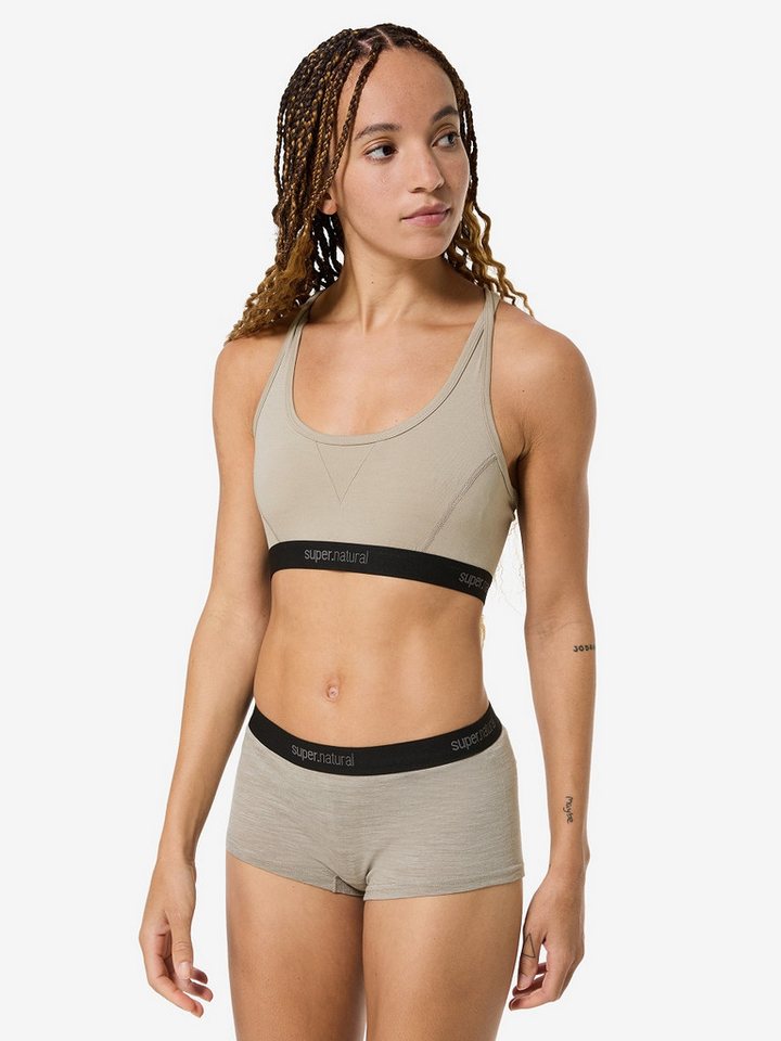 SUPER.NATURAL Funktionsslip für Damen, Merino TUNDRA175 BOYFRIEND HIPSTER Funktionsunterwäsche, atmungsaktiv von SUPER.NATURAL