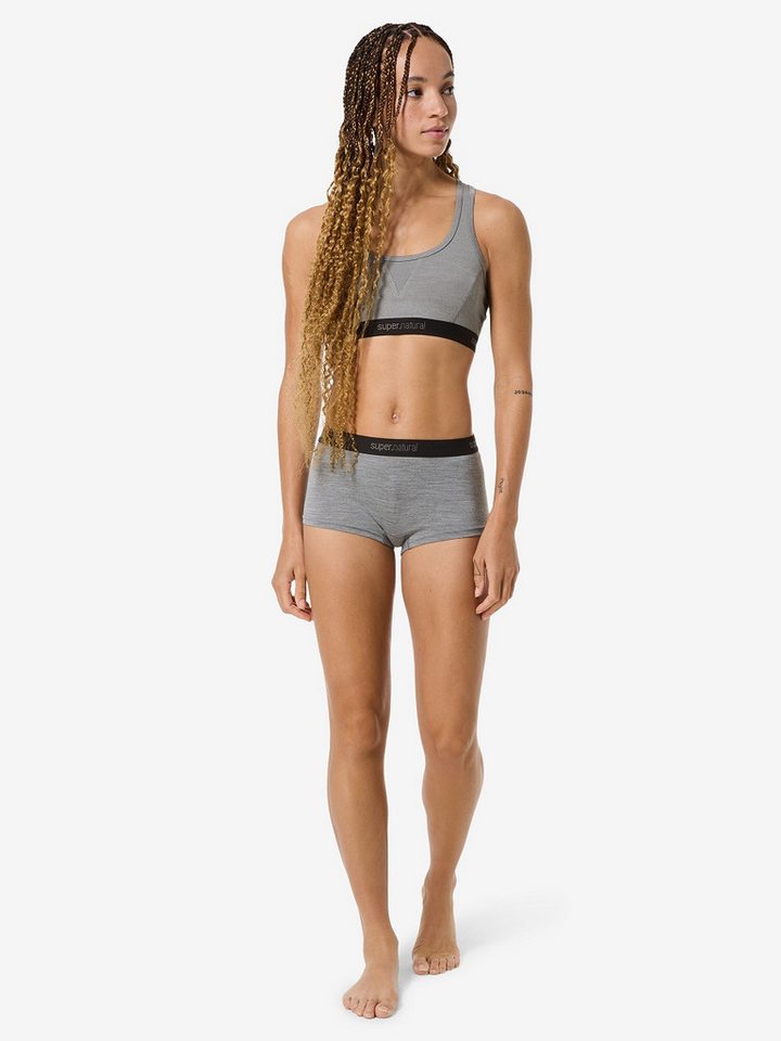 SUPER.NATURAL Funktionsslip für Damen, Merino TUNDRA175 BOYFRIEND HIPSTER Funktionsunterwäsche, atmungsaktiv von SUPER.NATURAL