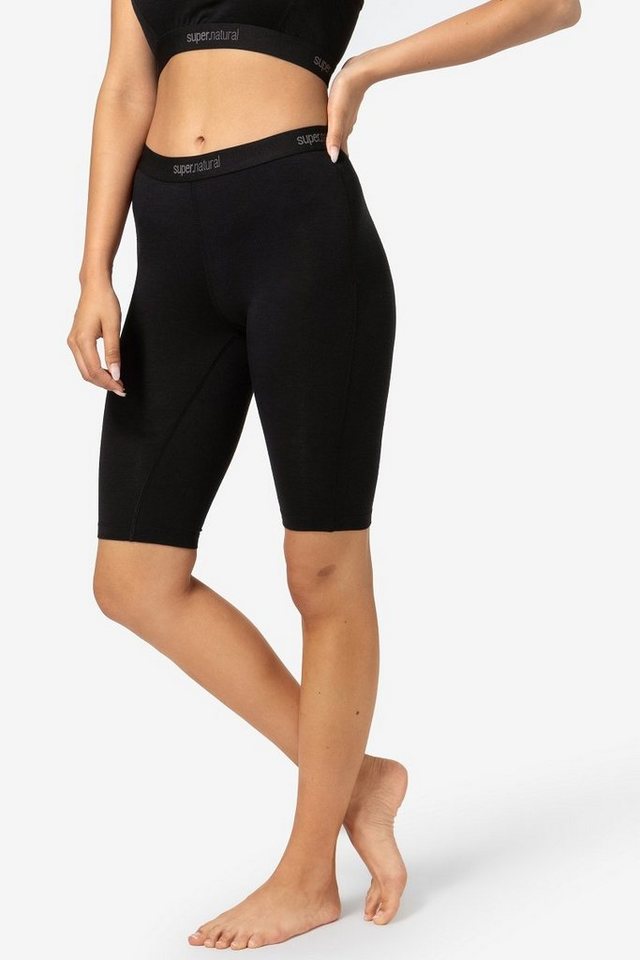SUPER.NATURAL Funktionstights Merino Tight W TUNDRA175 SHORT TIGHT funktioneller Merino-Materialmix von SUPER.NATURAL