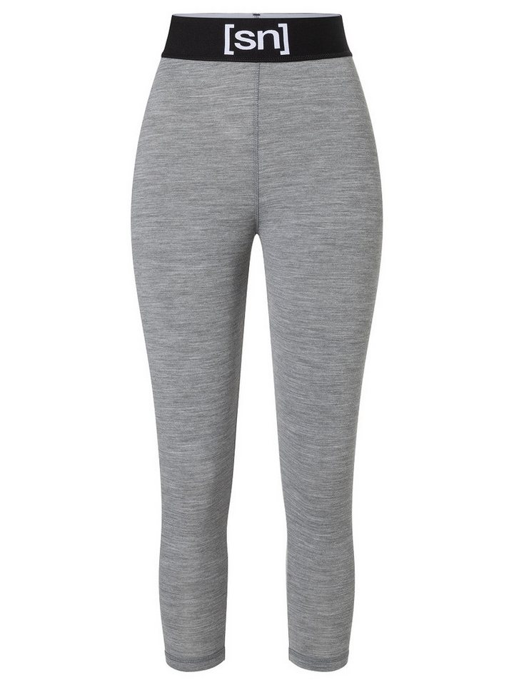SUPER.NATURAL Funktionstights Merino Tight W TUNDRA175 TIGHT 3/4 funktioneller Merino-Materialmix von SUPER.NATURAL
