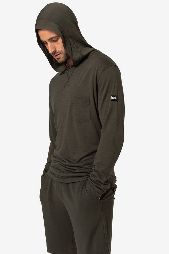 SUPER.NATURAL Hoodie Merino Hoodie M SUMMER HOODIE bequemer Merino-Materialmix von SUPER.NATURAL