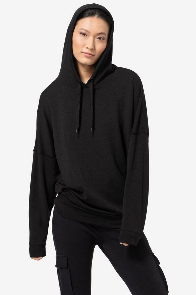 SUPER.NATURAL Hoodie Merino Hoodie W FEEL GOOD HOODIE lässiger Schnitt, Merino-Materialmix von SUPER.NATURAL