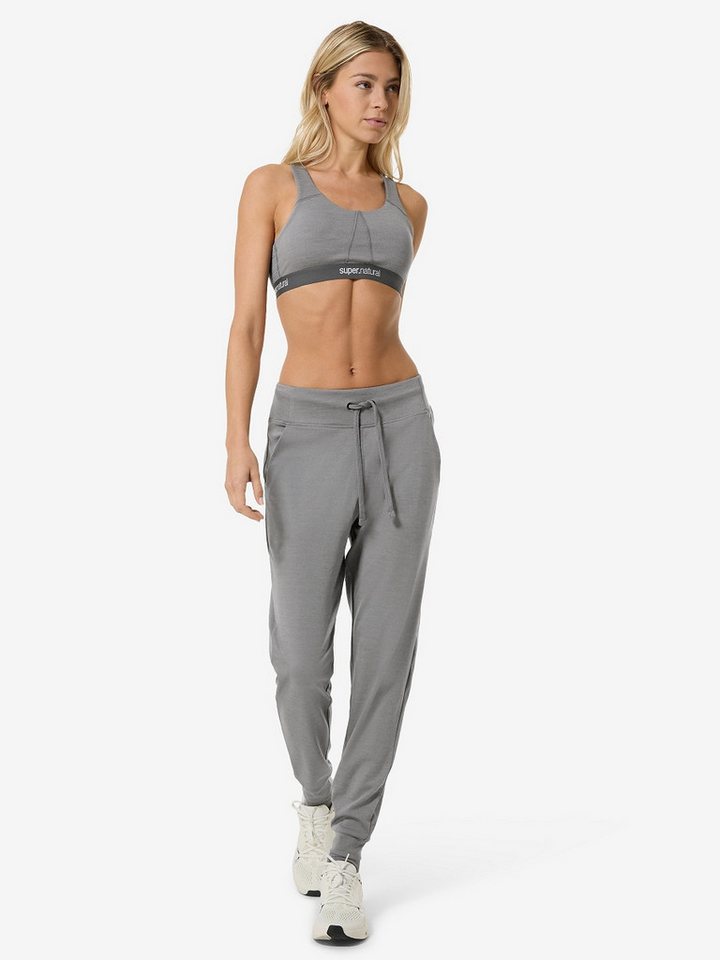 SUPER.NATURAL Jogginghose für Damen, Merino YOBO PANTS casual Design von SUPER.NATURAL