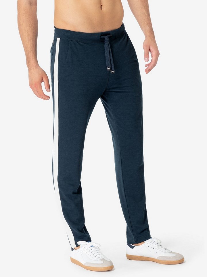 SUPER.NATURAL Jogginghose für Herren, Merino COLORADO PANTS casual Design, mit Streifen von SUPER.NATURAL