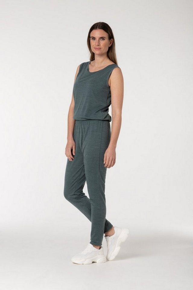 SUPER.NATURAL Jumpsuit Merino Overall W FEEL GOOD JUMPER pflegeleichter Merino-Materialmix von SUPER.NATURAL