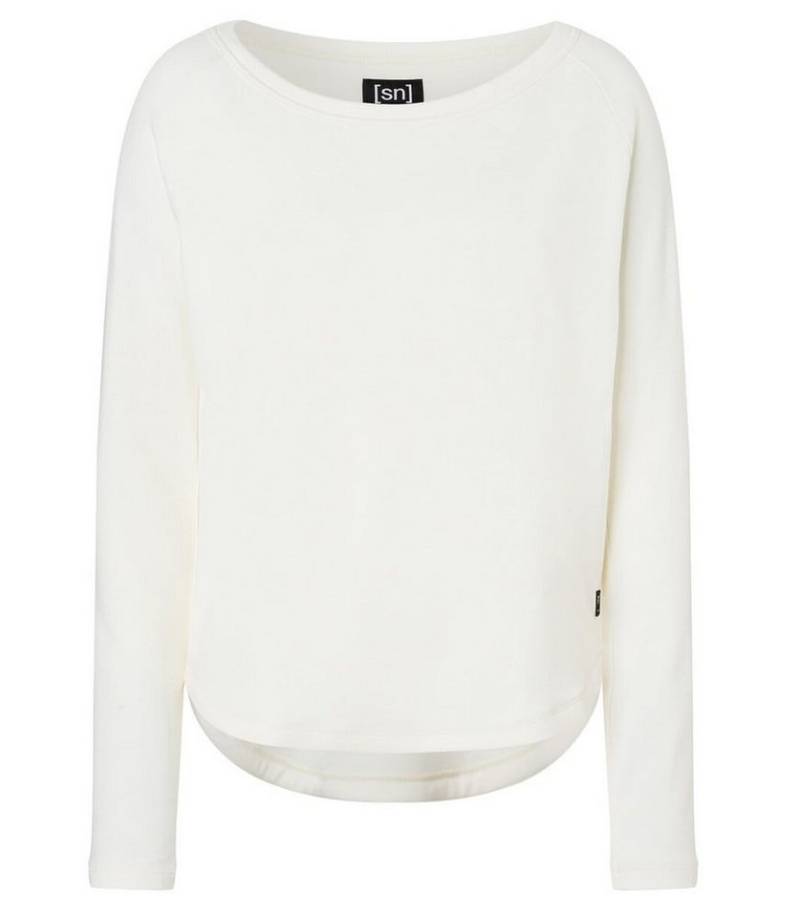 SUPER.NATURAL Langarmshirt Everyday Crew (Merino-Mix) weiss Damen von SUPER.NATURAL