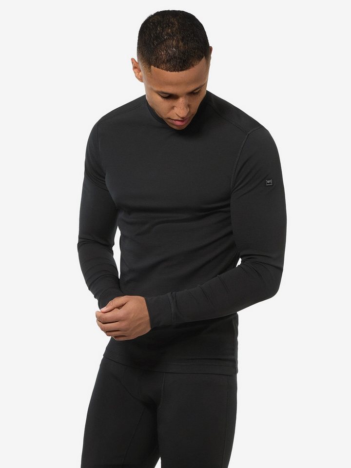 SUPER.NATURAL Langarmshirt für Herren, Merino M LUX BASE LS bietet luxeriöse Optik und Komfort von SUPER.NATURAL