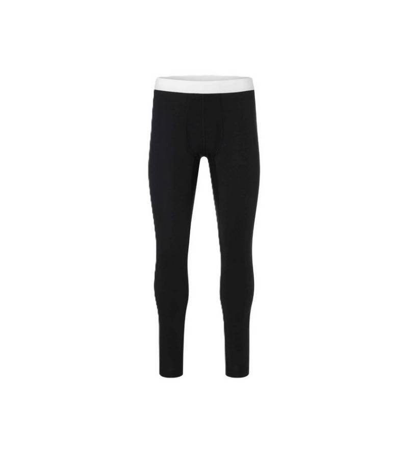 SUPER.NATURAL Lange Unterhose Unterwäsche Unterziehhose Bio Base Tight (Merino-Mix) schwarz Herren von SUPER.NATURAL