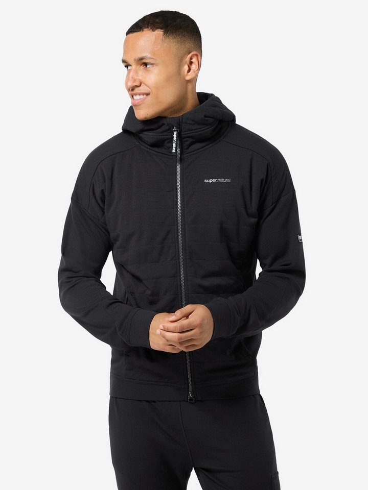 SUPER.NATURAL Outdoorjacke für Herren, Merino M WARM UP ALOOF DWR JACKET wasserabweisend von SUPER.NATURAL