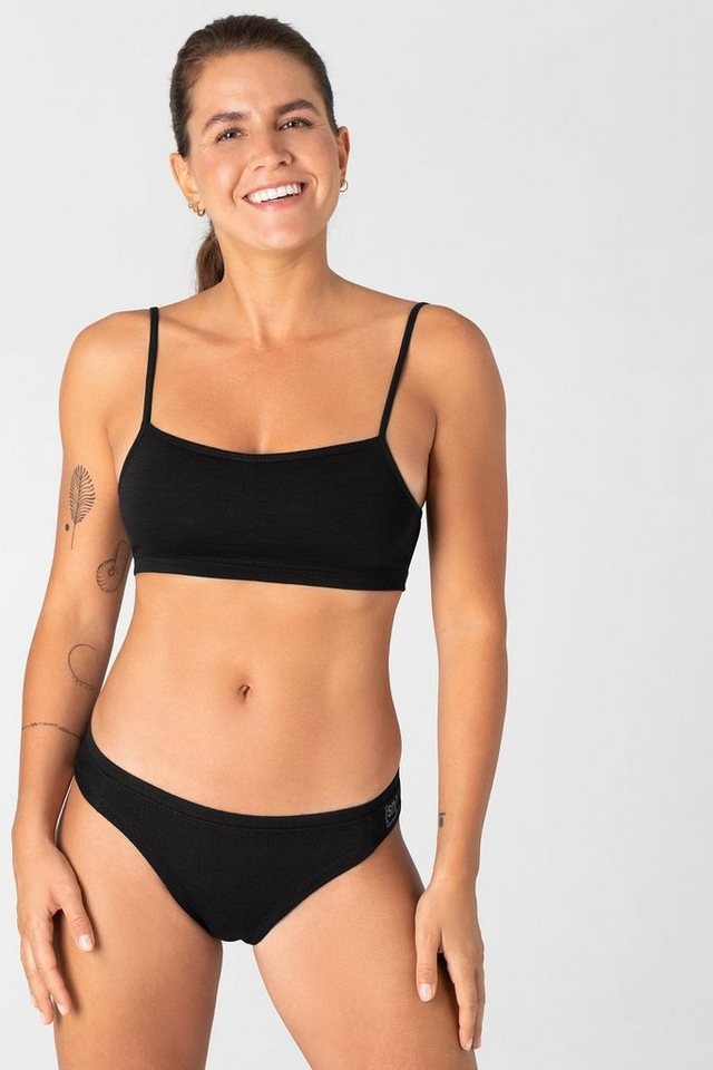 SUPER.NATURAL Sport-BH für Damen, Merino COSY BRA atmungsaktiv, bequem von SUPER.NATURAL