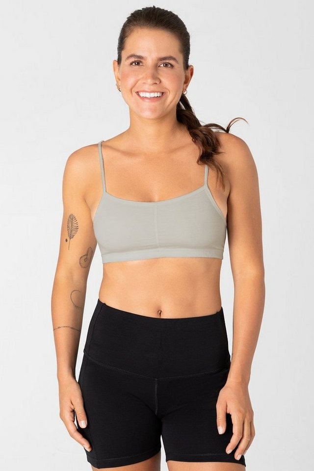 SUPER.NATURAL Sport-BH für Damen, Merino COSY BRA atmungsaktiv, bequem von SUPER.NATURAL