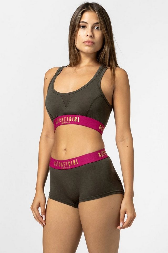 SUPER.NATURAL Sport-BH Merino Sport-BH W ROCKET175 BRA funktioneller Merino-Materialmix von SUPER.NATURAL