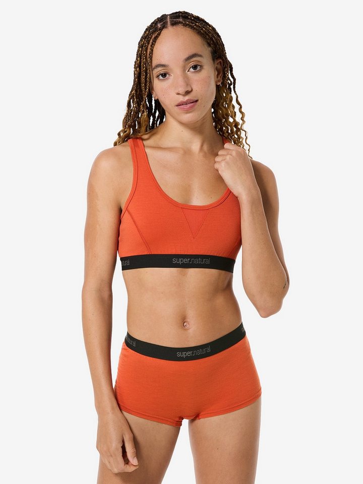 SUPER.NATURAL Sport-BH Merino Sport-BH W TUNDRA220 SEMPLICE BRA funktioneller Merino-Materialmix von SUPER.NATURAL