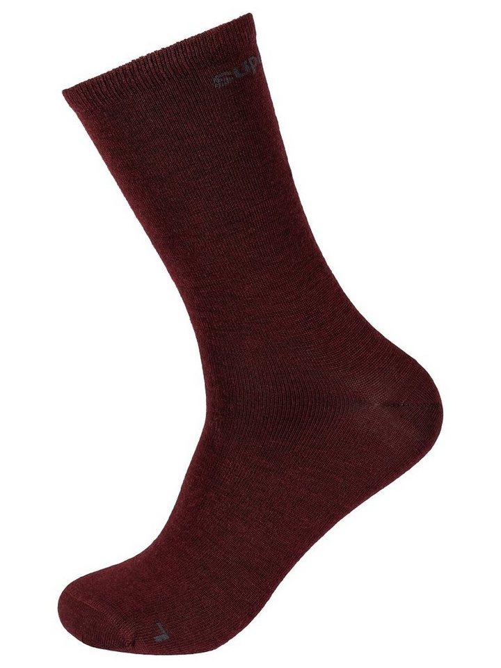 SUPER.NATURAL Sportsocken Merino Socken SN ALL DAY SOCKS (2-Paar) No smell-no worries, Merino-Materialmix von SUPER.NATURAL