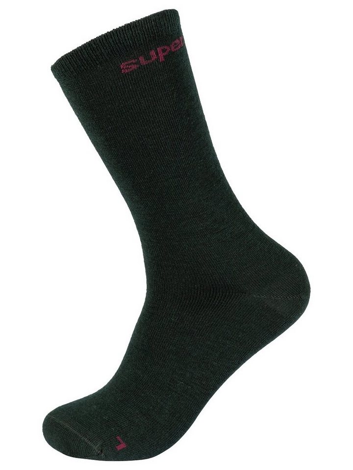 SUPER.NATURAL Sportsocken Merino Socken SN ALL DAY SOCKS (2-Paar) No smell-no worries, Merino-Materialmix von SUPER.NATURAL