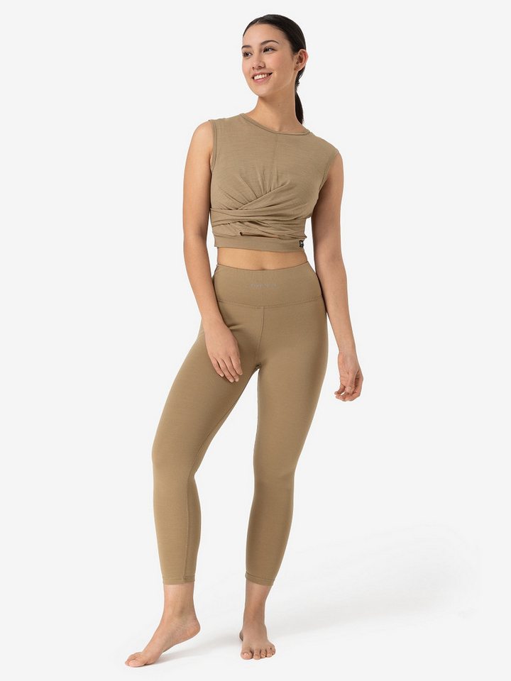 SUPER.NATURAL Sporttop für Damen, Merino WRAP TOP atmungsaktiv, sportlich von SUPER.NATURAL