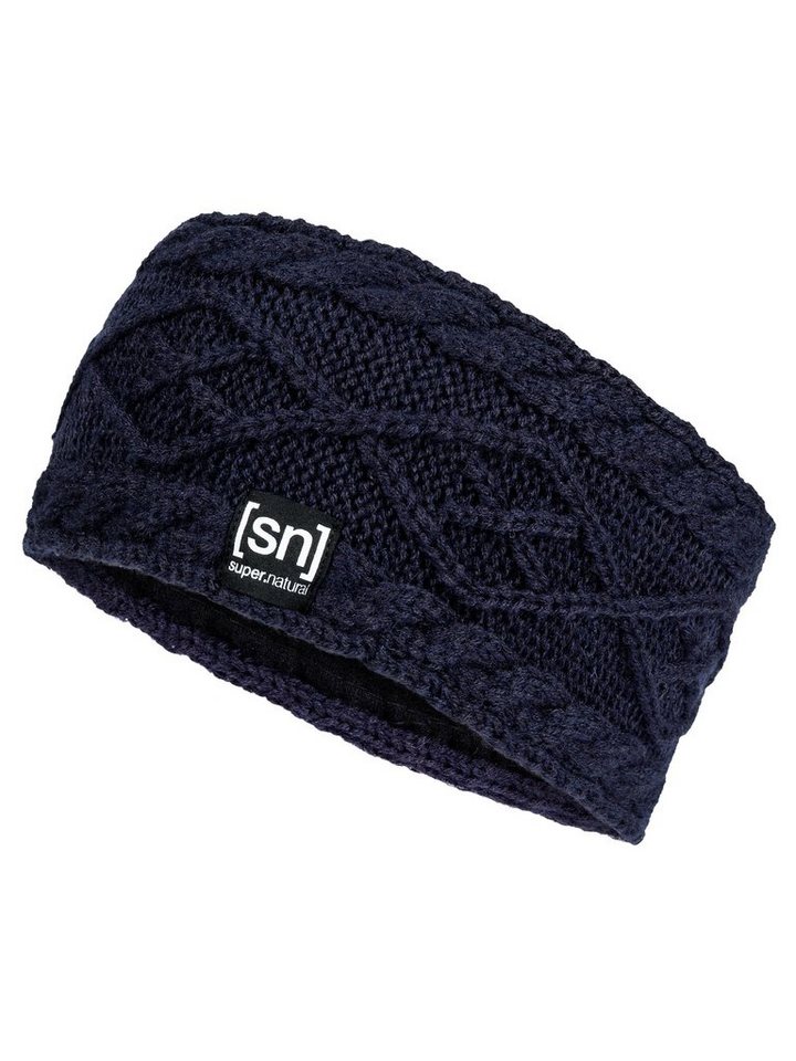 SUPER.NATURAL Stirnband für Damen, aus Merino KNIT HEADBAND aus warmem Merino-Materialmix von SUPER.NATURAL