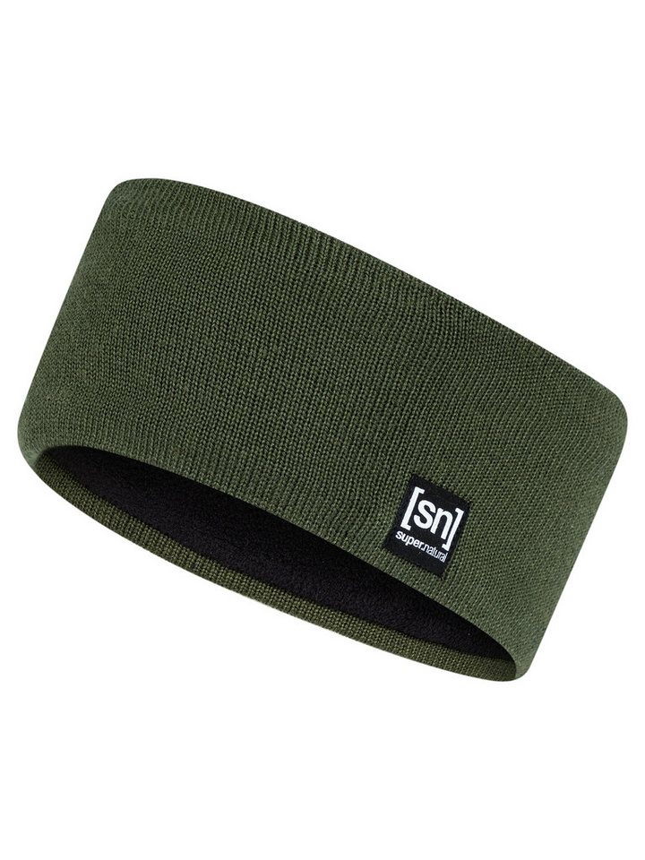 SUPER.NATURAL Stirnband Merino Stirnband RIFFLER HEADBAND pflegeleichter Merino-Materialmix von SUPER.NATURAL