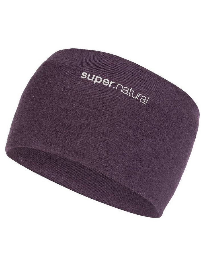 SUPER.NATURAL Stirnband Merino Stirnband WANDERLUST HEADBAND wärmender Merino-Materialmix von SUPER.NATURAL