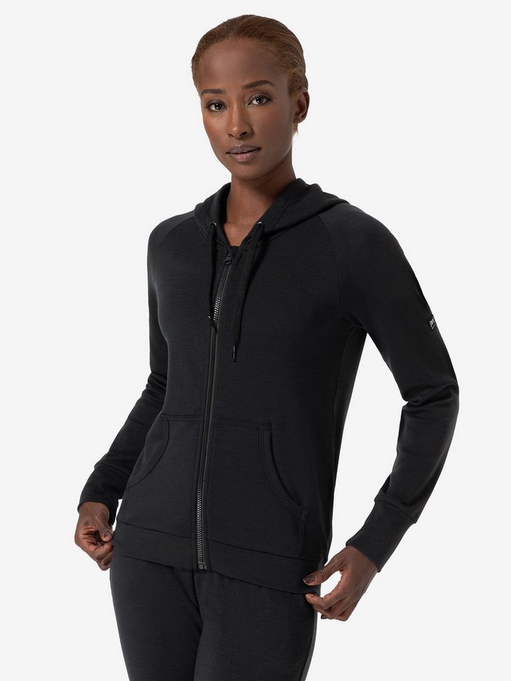 SUPER.NATURAL Sweatjacke für Damen, Merino EVERYDAY ZIP mit Reisverschluss von SUPER.NATURAL