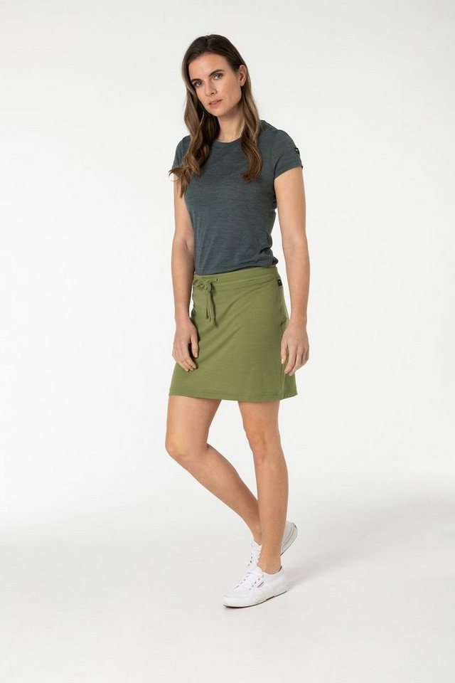 SUPER.NATURAL Sweatrock Merino Rock W EVERYDAY SKIRT atmungsaktiver Merino-Materialmix von SUPER.NATURAL