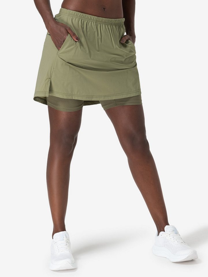 SUPER.NATURAL Sweatrock kurz, atmungsaktiv, Merino Sport HIKING SKIRT outdoor von SUPER.NATURAL