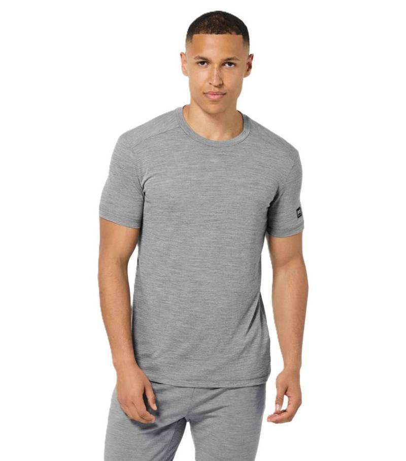 SUPER.NATURAL T-Shirt Essential (Merino-Mix) grau melange Herren von SUPER.NATURAL
