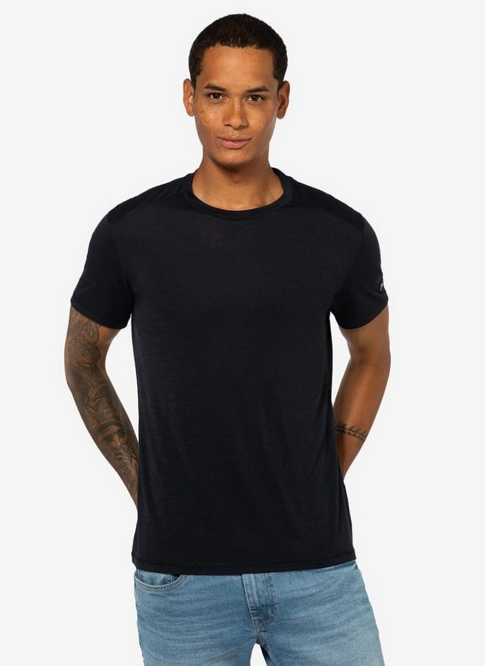 SUPER.NATURAL T-Shirt Essential (Merino-Mix) schwarz Herren von SUPER.NATURAL