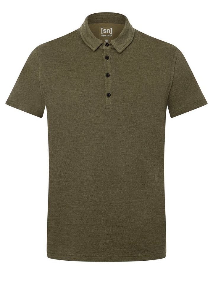 SUPER.NATURAL T-Shirt Merino Poloshirt M WENGER POLO feinster Merino-Materialmix von SUPER.NATURAL