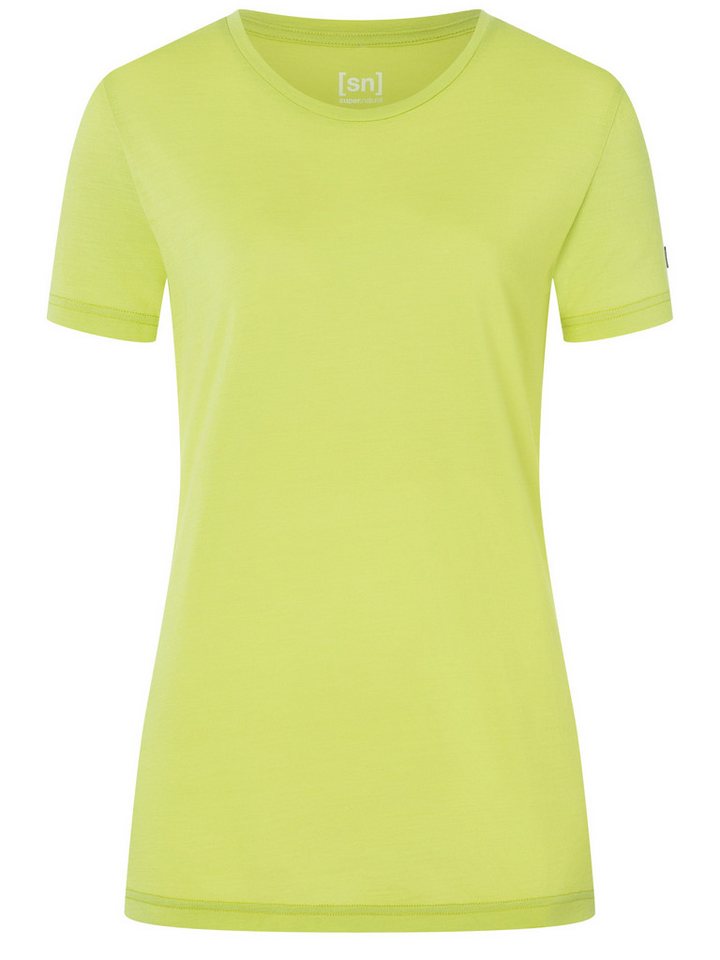 SUPER.NATURAL T-Shirt für Damen, Merino THE ESSENTIAL atmungsaktiv, casual von SUPER.NATURAL