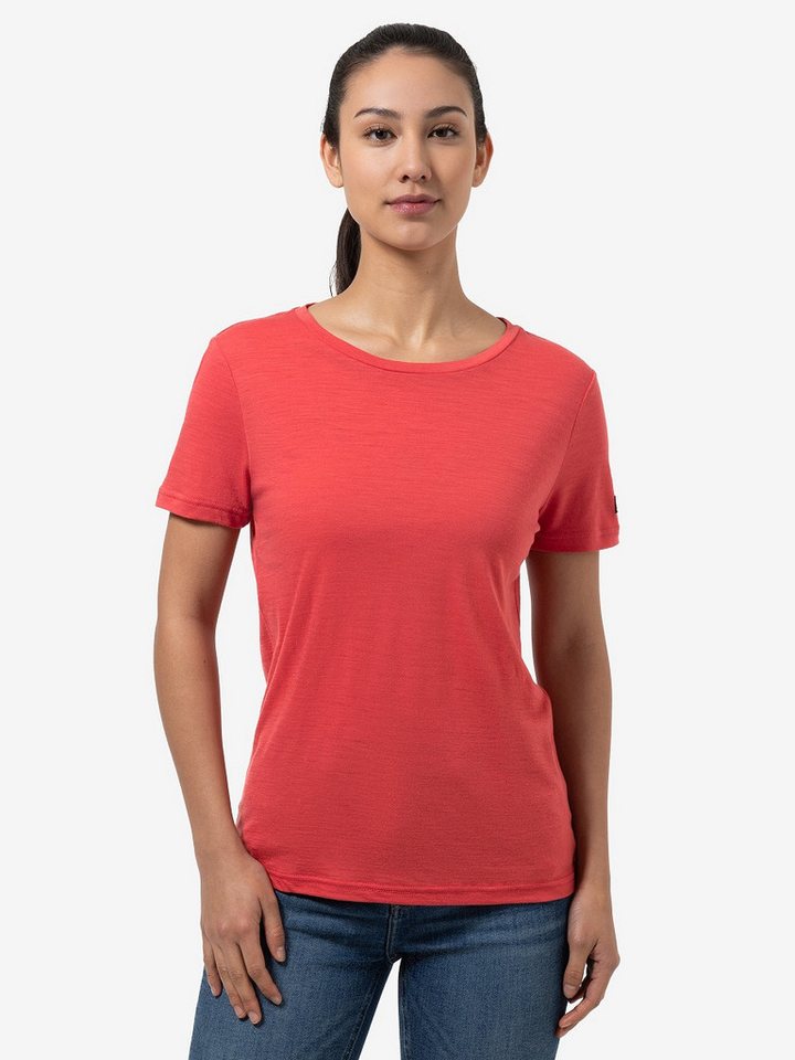 SUPER.NATURAL T-Shirt für Damen, Merino THE ESSENTIAL atmungsaktiv, casual von SUPER.NATURAL