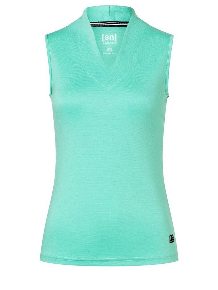 SUPER.NATURAL Tanktop Merino Tanktop W SPORTY TANK sportlicher Merino-Materialmix von SUPER.NATURAL