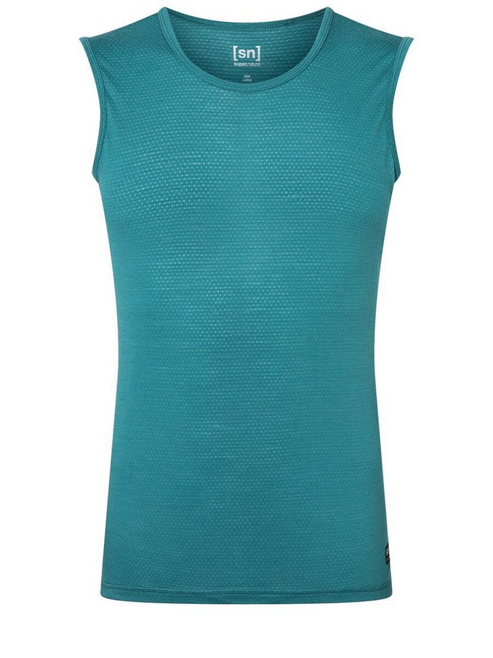 SUPER.NATURAL Tanktop Unterwäsche Unterhemd Merino Unstoppable Under hydroblau Herren von SUPER.NATURAL