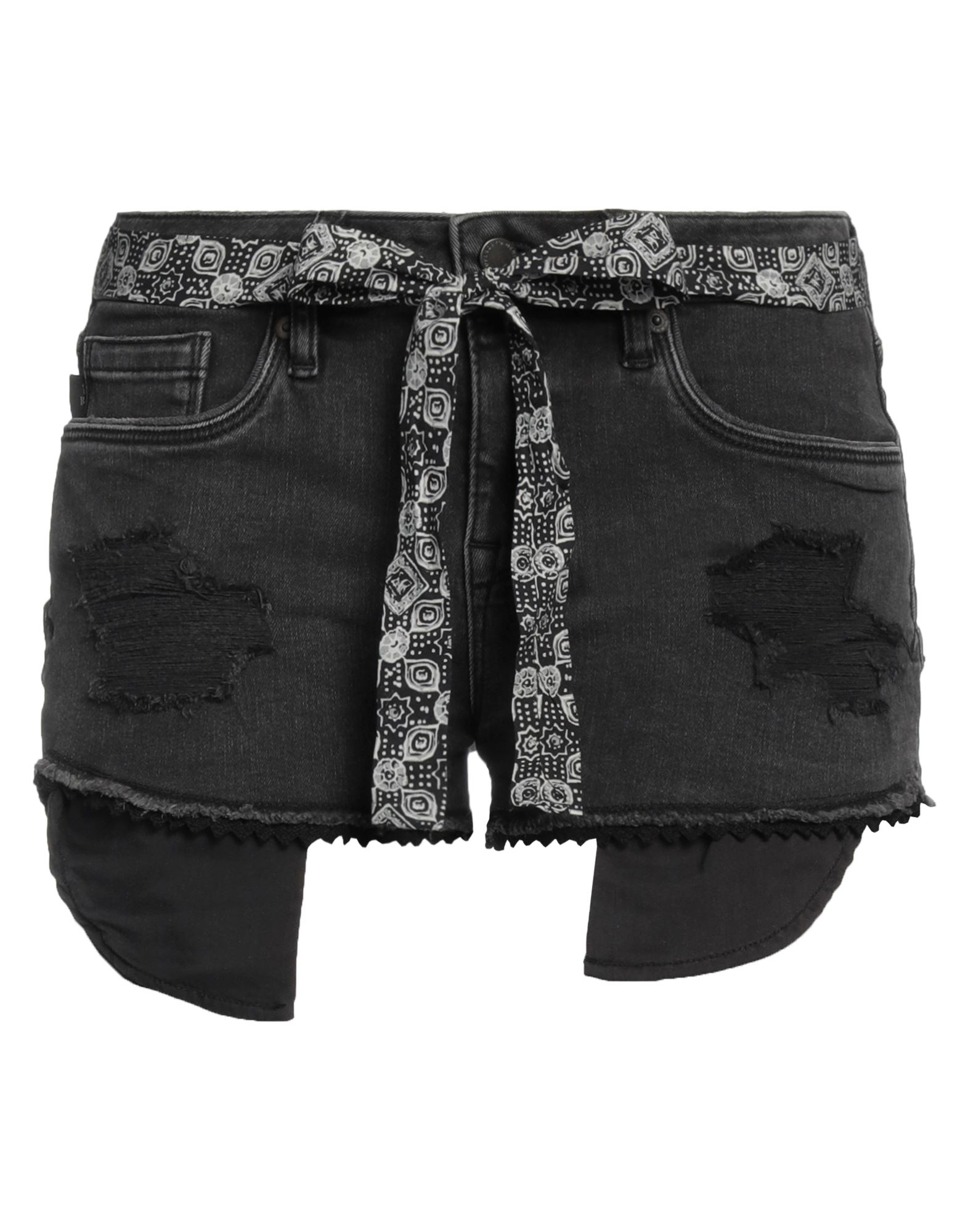 SUPERDRY Jeansshorts Damen Schwarz von SUPERDRY