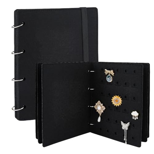 SUPERFINDING Pin Brosche Display Buch Pin Sammlung Aufbewahrung Organizer Pin Boards Für Emaille Pin Display Pin Display Ordner Pin Buch Für Sammler Indexseiten 26x20cm von SUPERFINDINGS