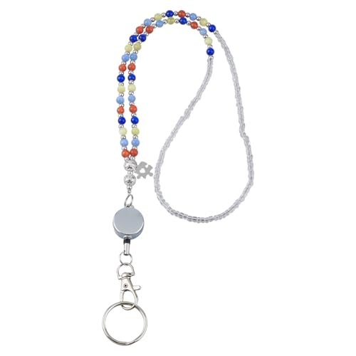 SUPERFINDINGS 1 Stk Autismus Awareness Perlenband Telefon-Schlüsselband Damen Awareness Perlenband Ausweishalter Mit Abnehmbarem Band Bunte Perlenbänder Für Ausweise Namensschilder 48CM/18.9Zoll SUPERFINDINGS 1 Stk Autismus Awareness Perlenband Telefon-Schlüsselband Damen Awareness Perlenband Ausweishalter Mit Abnehmbarem Band Bunte Perlenbänder Für Ausweise Namensschilder 48CM/18.9Zoll von SUPERFINDINGS