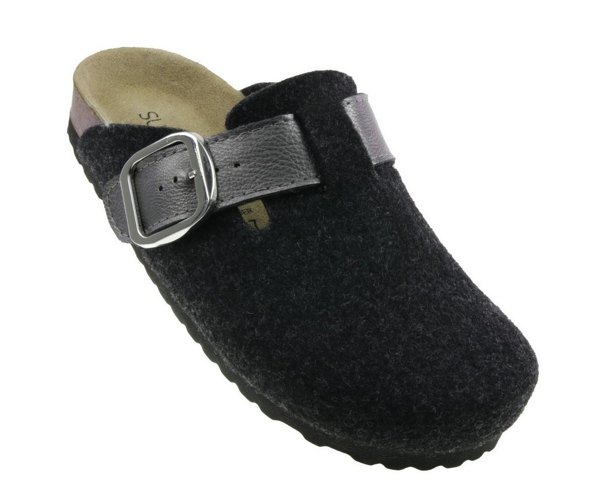 SUPERSOFT Supersoft Damen Filz Clog Hausschuh SUPERSOFT Supersoft Damen Filz Clog Hausschuh von SUPERSOFT