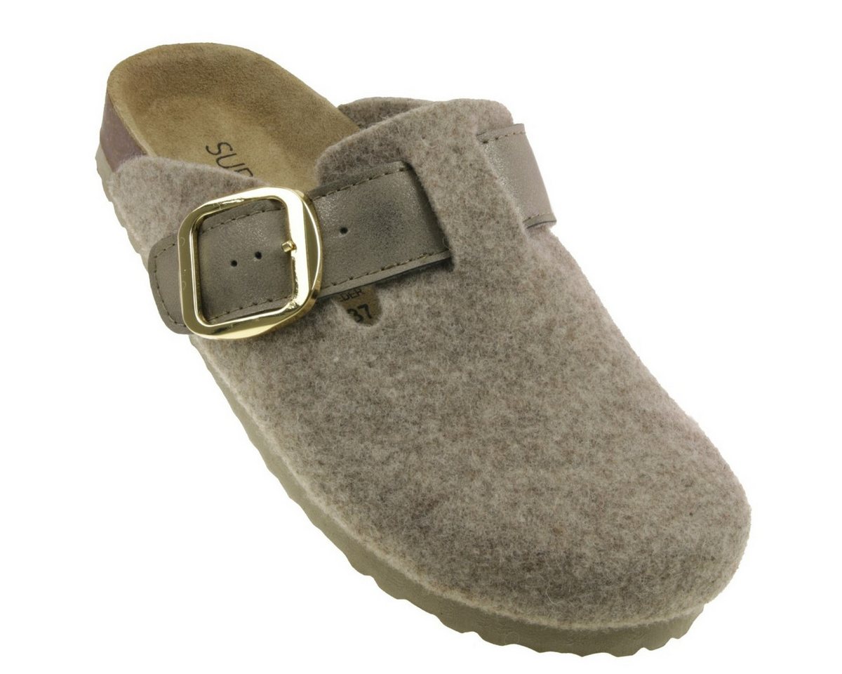 SUPERSOFT Supersoft Damen Filz Clog Hausschuh SUPERSOFT Supersoft Damen Filz Clog Hausschuh von SUPERSOFT