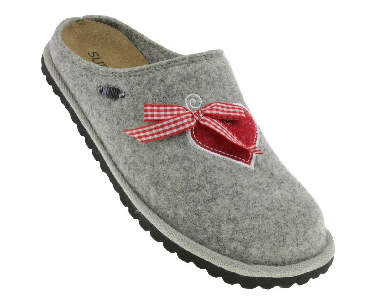 SUPERSOFT Supersoft Damen Hausschuh Pantoffeln Filzherz grau EUR 38 Hausschuh SUPERSOFT Supersoft Damen Hausschuh Pantoffeln Filzherz grau EUR 38 Hausschuh von SUPERSOFT