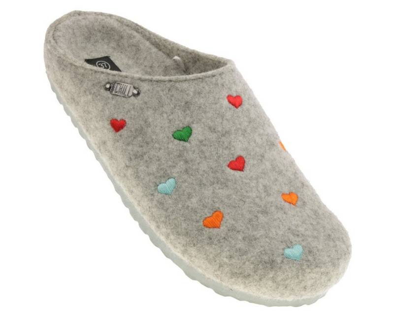 SUPERSOFT Supersoft Damenhausschuh kleine Herzen Hausschuh von SUPERSOFT