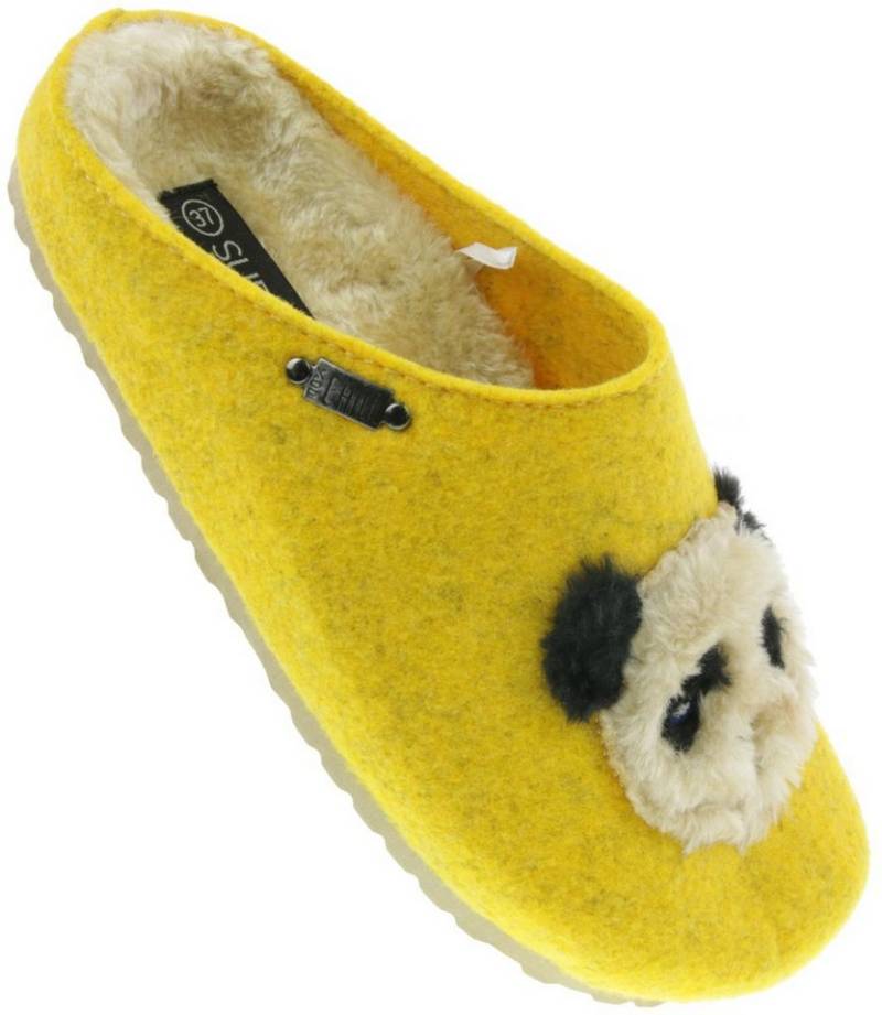 SUPERSOFT Supersoft Damenhausschuh kleiner Panda EUR 41 gelb Hausschuh von SUPERSOFT