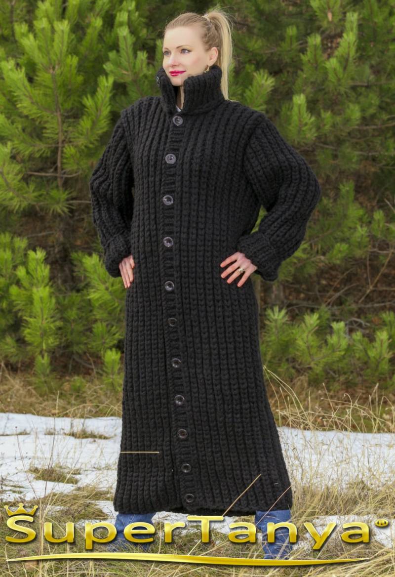 Extra Dicke Handgemachte Wolle Mantel Von Supertanya von SUPERTANYA