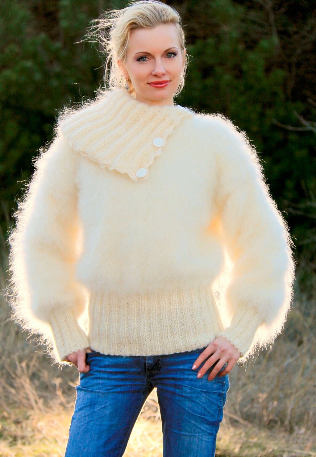 Handgemachte Mohair Pullover Entworfen Von Supertanya von SUPERTANYA