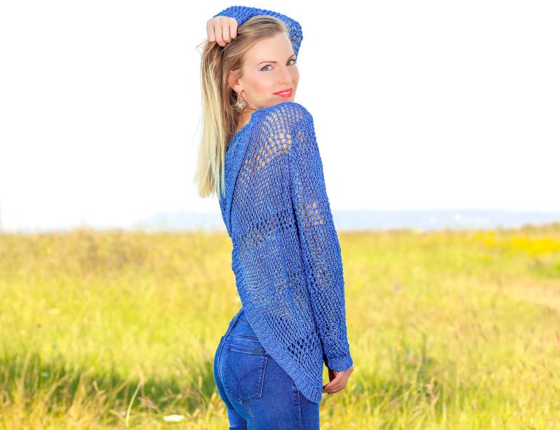strickpullover Aus Netzpullover Mit Netzstrick Von Supertanya von SUPERTANYA