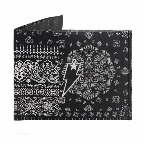 SUPERVEK Tyvek genähte Bifold-Geldbörse für Männer und Frauen | Veganer, minimalistischer Herren Mighty Paper Thin Slim Kreditkartenetui | Herren Slimfold EDC, Bandana, RFID-Blockierung von SUPERVEK